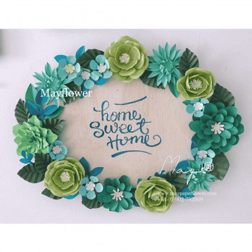 HOA TREO TƯỜNG MAYPAPERFLOWER HOME SWEET HOME 0031