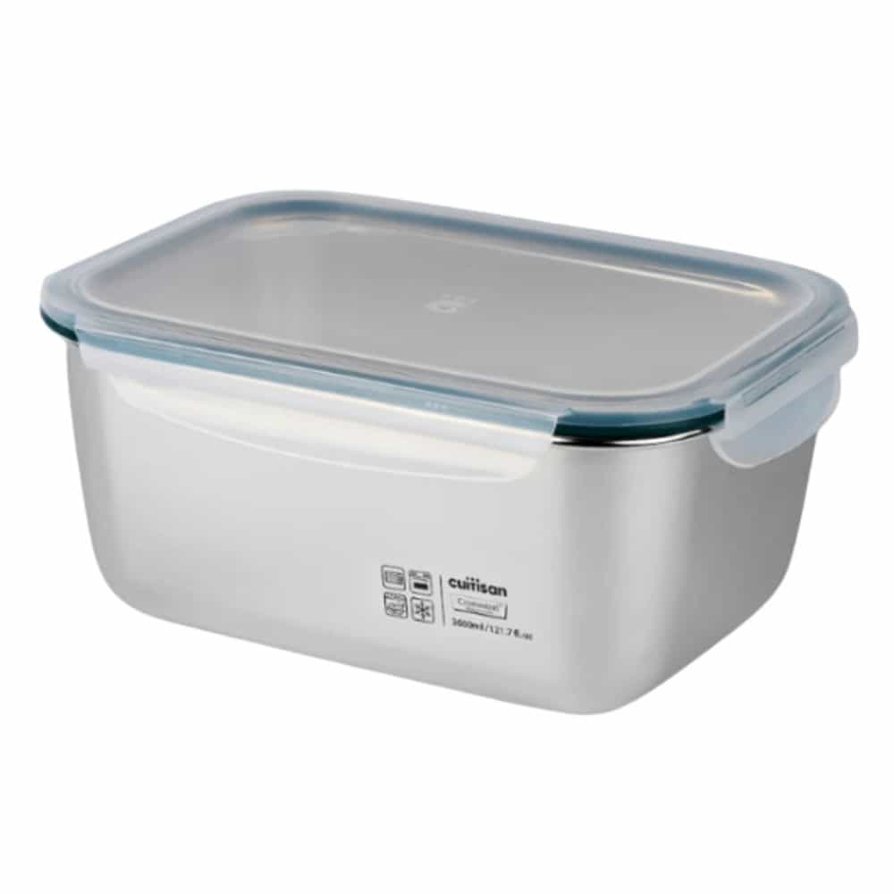 HỘP THỰC PHẨM INOX 304 CUITISAN EC7-PS11 3600ML CHỮ NHẬT NẮP KÍN