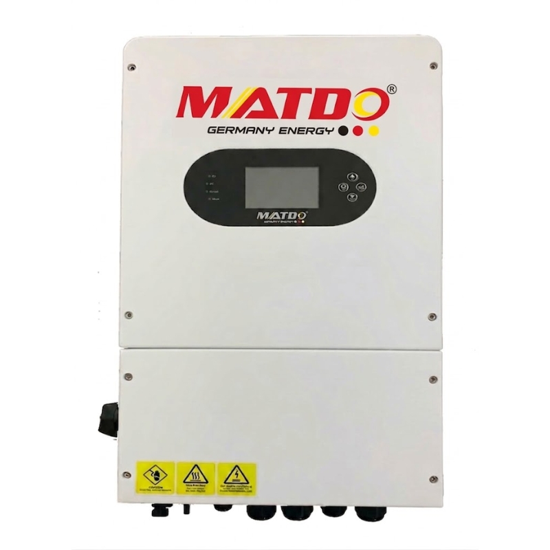 HYBRID HÒA LƯỚI 10KW 1 PHA + MATDO + MD-HD6100-SI-P + INVERTER CHẤT LƯỢNG CAO