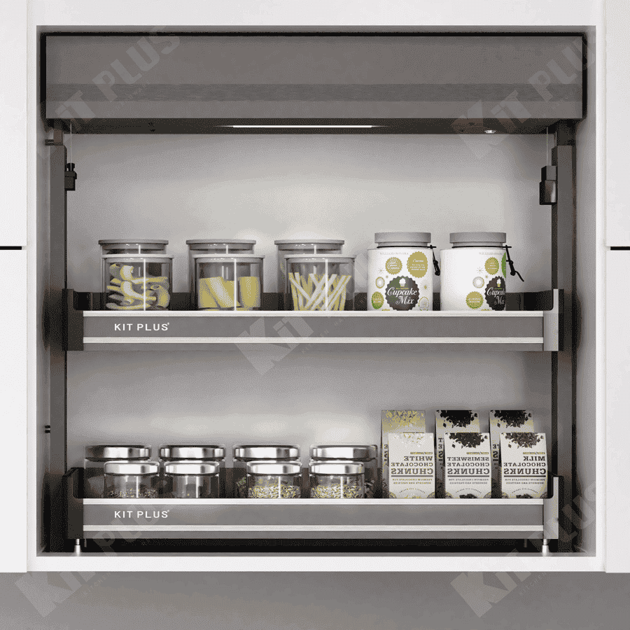 KỆ GIA VỊ ĐIỆN NHÔM KIT PLUS DONE80