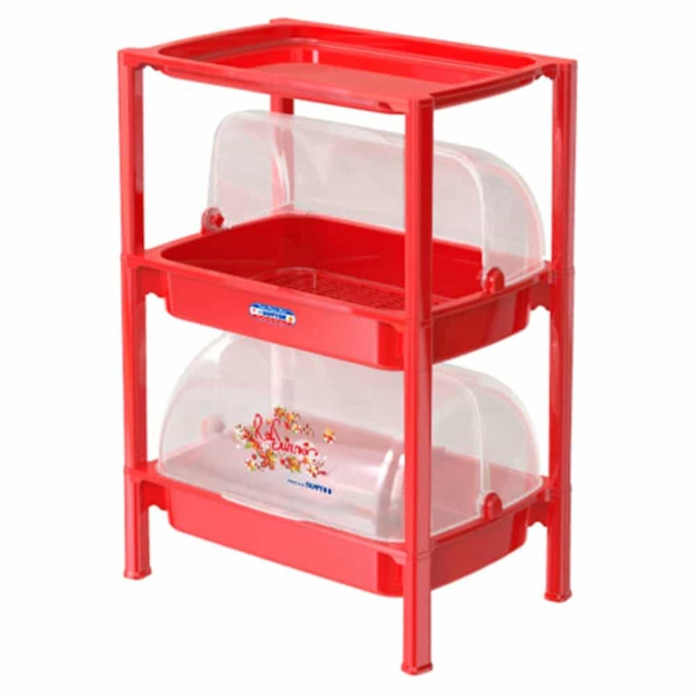 KỆ CHÉN NHỰA DUY TÂN NẮP LỚN 2 NGĂN 0380/2