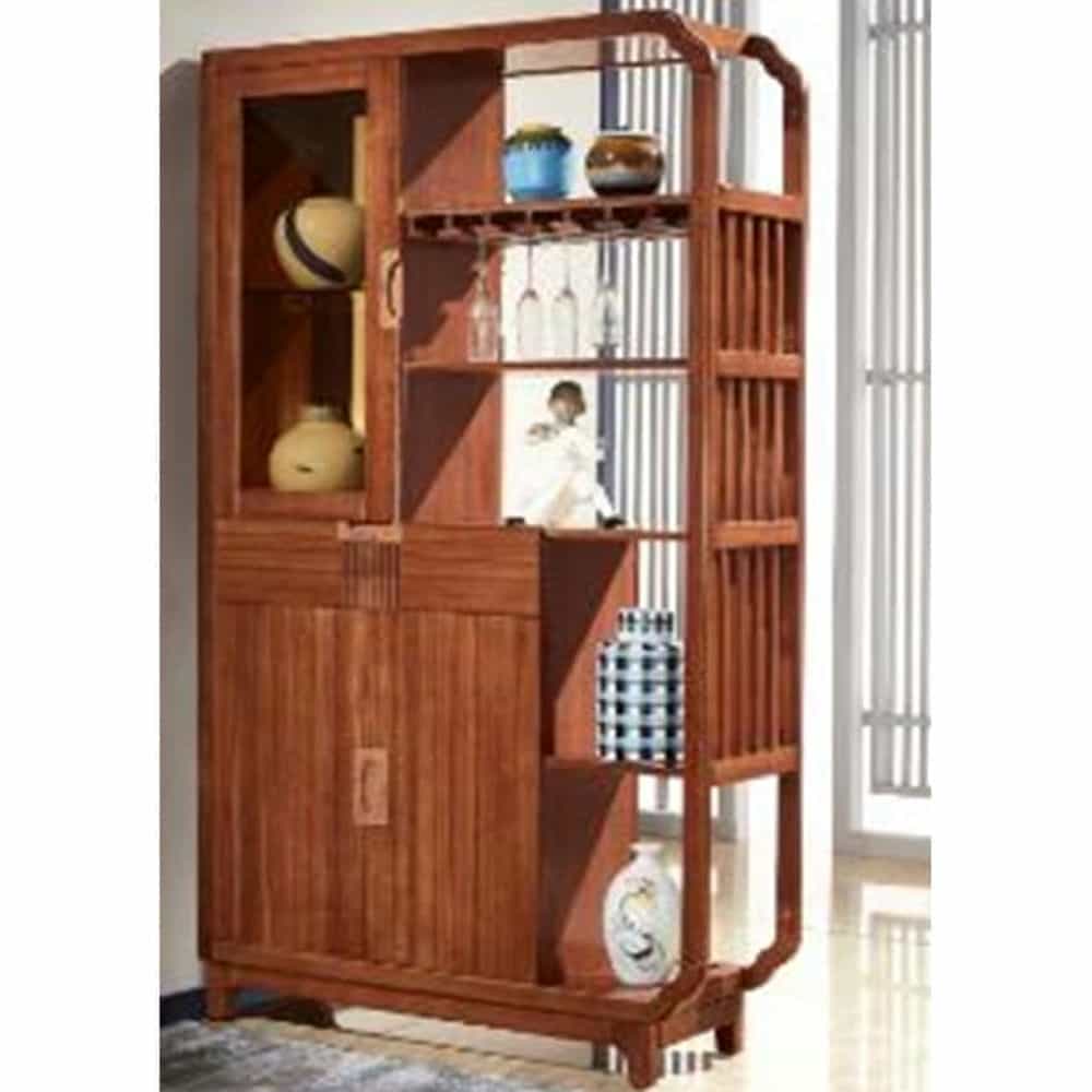 KỆ TRANG TRÍ GỖ ĐÀN HƯƠNG , GỖ SỒI CHI LAI TTTN-BOH-638