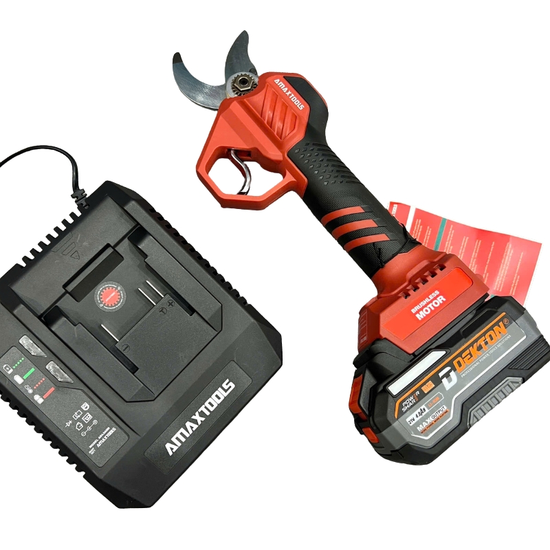 KÉO CẮT CÀNH PIN AMAXTOOLS AKCC35A-SM 21V CẮT 35MM