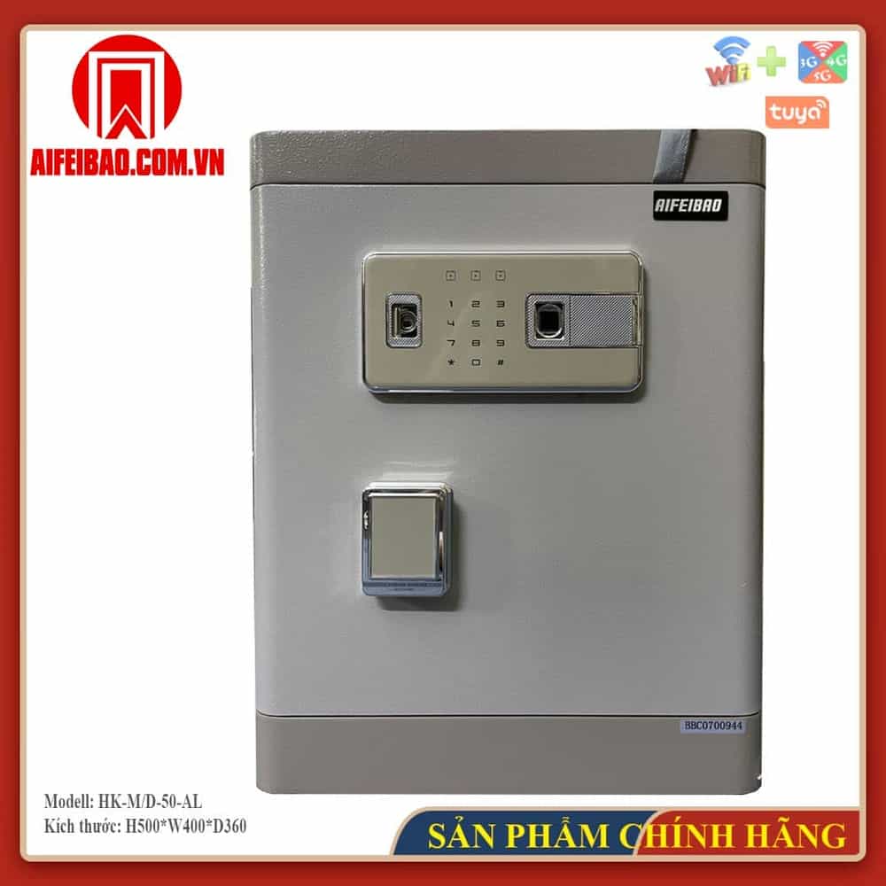 KÉT SẮT ĐIỆN TỬ CHỐNG CHÁY AIFEIBAO HK-M/D-50-AL - BẢO MẬT CAO CẤP, THIẾT KẾ HIỆN ĐẠI