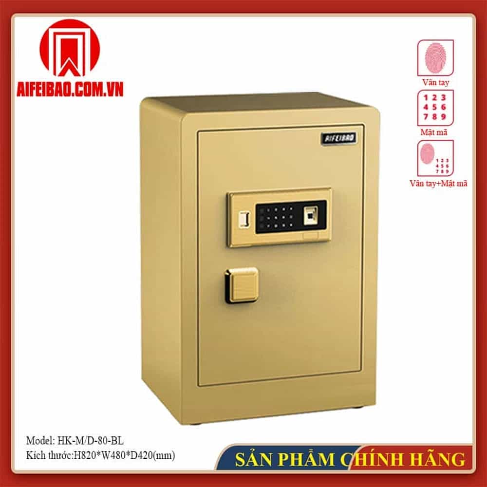 KÉT SẮT ĐIỆN TỬ CHỐNG CHÁY AIFEIBAO HK-M/D-80-BLK