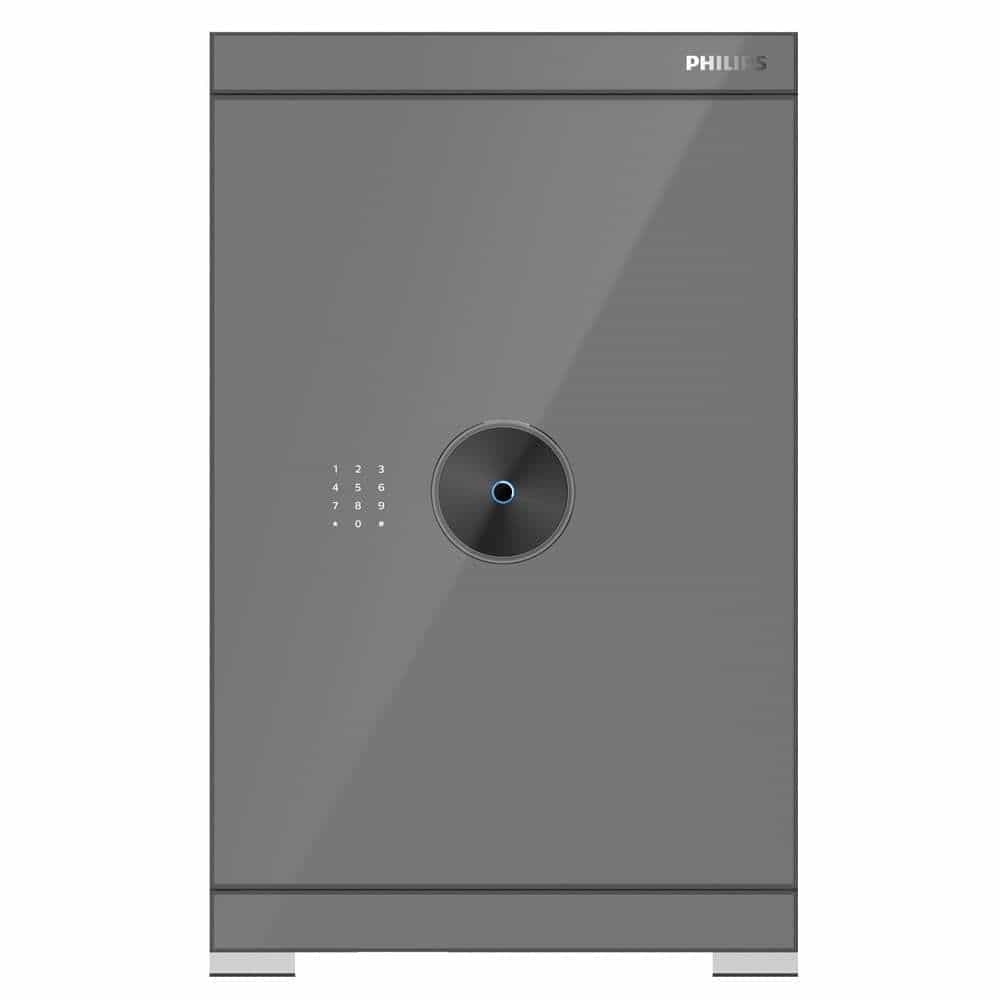 KÉT SẮT THÔNG MINH PHILIPS SBX602-7CU - KHÓA VÂN TAY + KHÓA ĐIỆN TỬ, KẾT CẤU THÉP SƠN TĨNH ĐIỆN