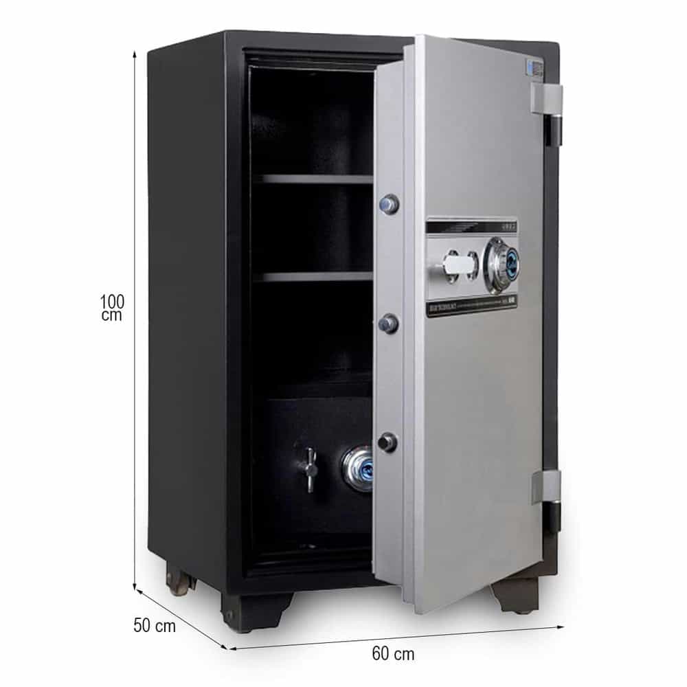 KÉT SẮT THÔNG MINH SOLID SLS-100C - KÉT SẮT VĂN PHÒNG CỠ LỚN - 1000°C CHỐNG CHÁY, KHÓA CƠ BỀN BỈ