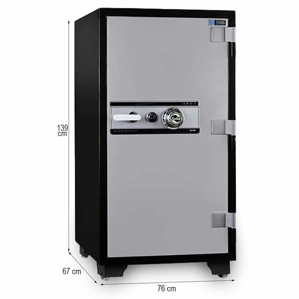 KÉT SẮT THÔNG MINH SOLID SLS-139C - HÃNG SOLID - MODEL SLS-139C - KHÓA CƠ ĐỔI MÃ, CHỐNG CHÁY 2H