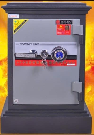 KÉT SẮT KHÓA CƠ ĐỔI MÃ WELKO KS 140 CÁNH ĐÚC TLG