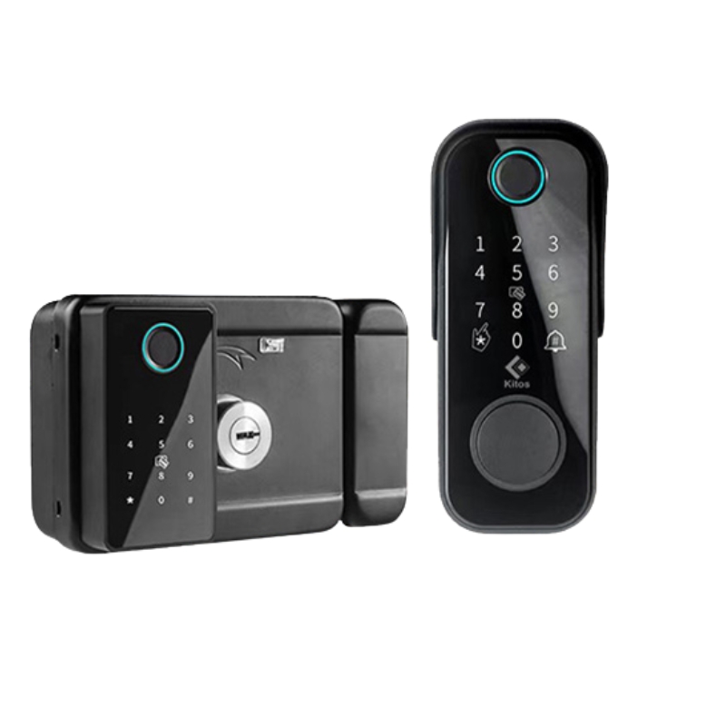 KHÓA CỬA CỔNG NGOÀI TRỜI THÔNG MINH KITOS DL04 PRO VÂN TAY 2 MẶT, IP68