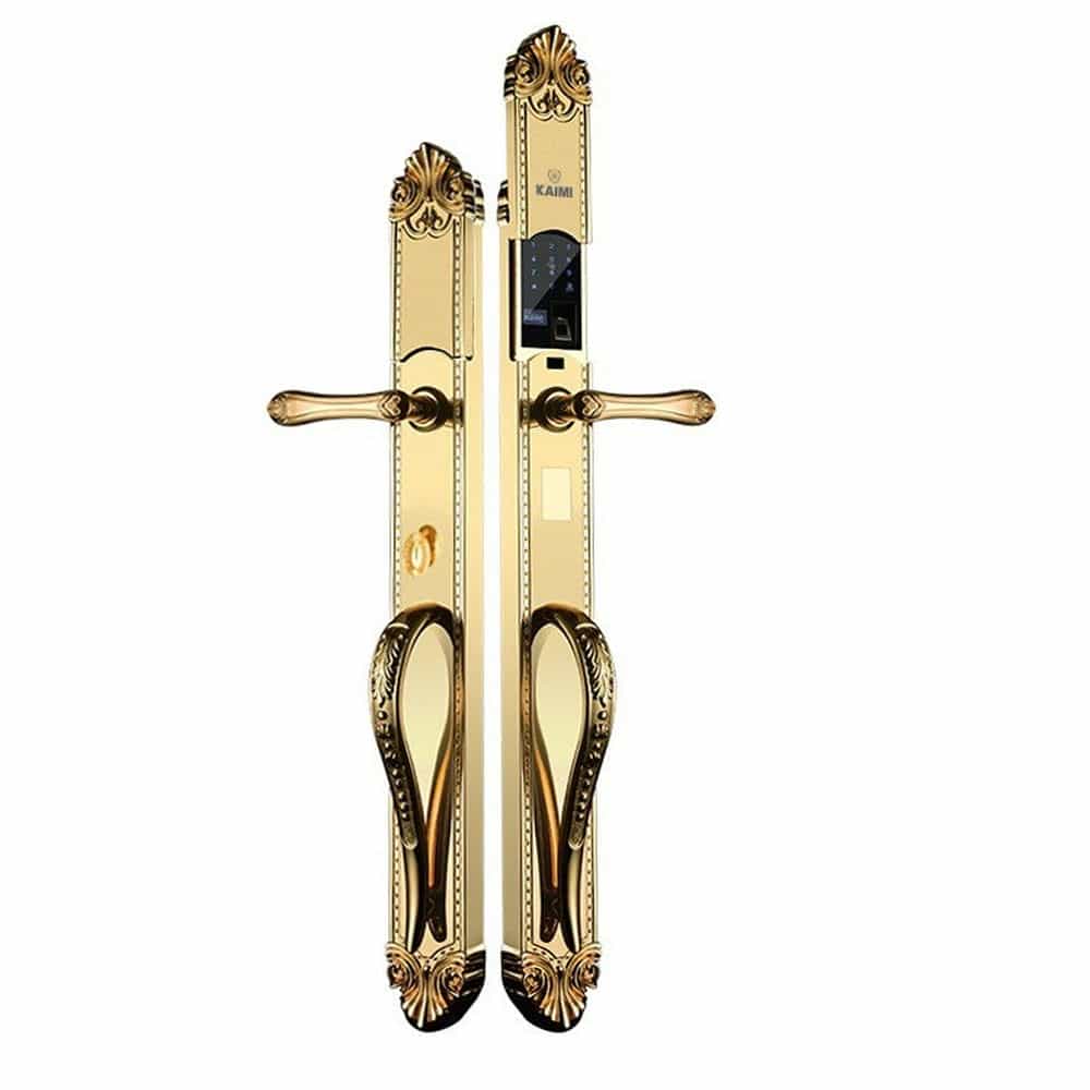 KHÓA CỬA THÔNG MINH KAIMI DS103 VÂN TAY FPC, MẠ VÀNG 24K