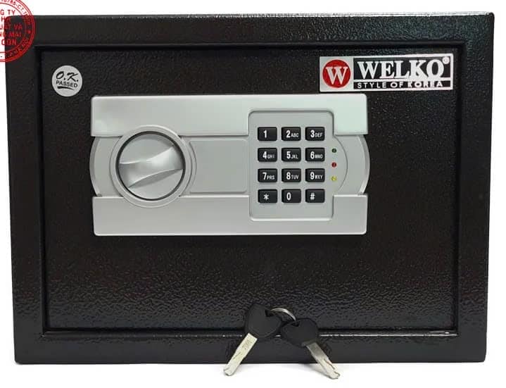 KÉT SẮT WELKO HS35 KHÓA ĐIỆN TỬ MINI GỌN NHẸ