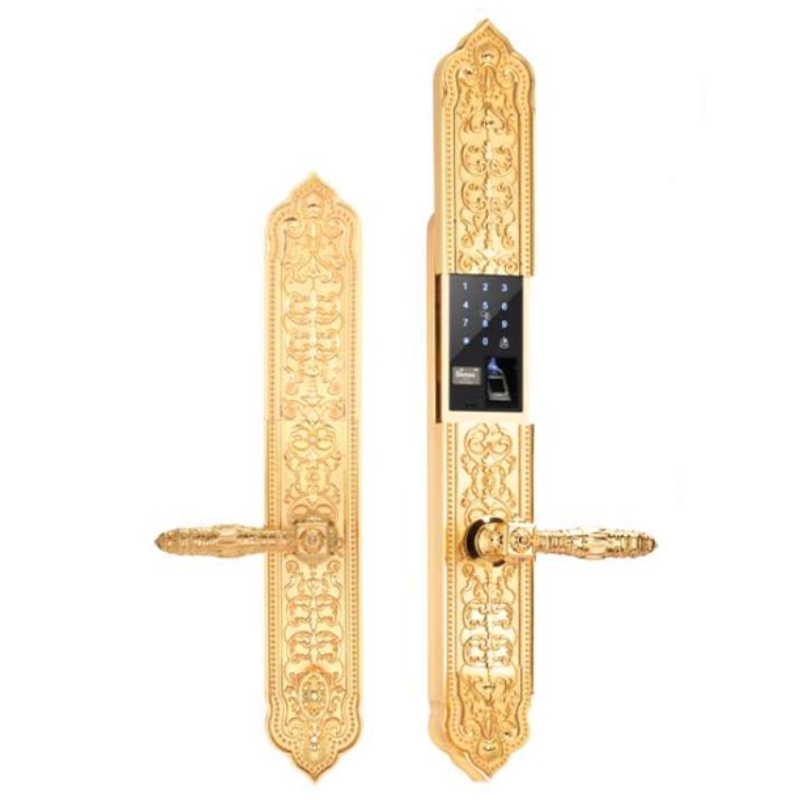 KHÓA THÔNG MINH DEMAX EL8882 24K BRASS CAO CẤP ĐA PHƯƠNG THỨC