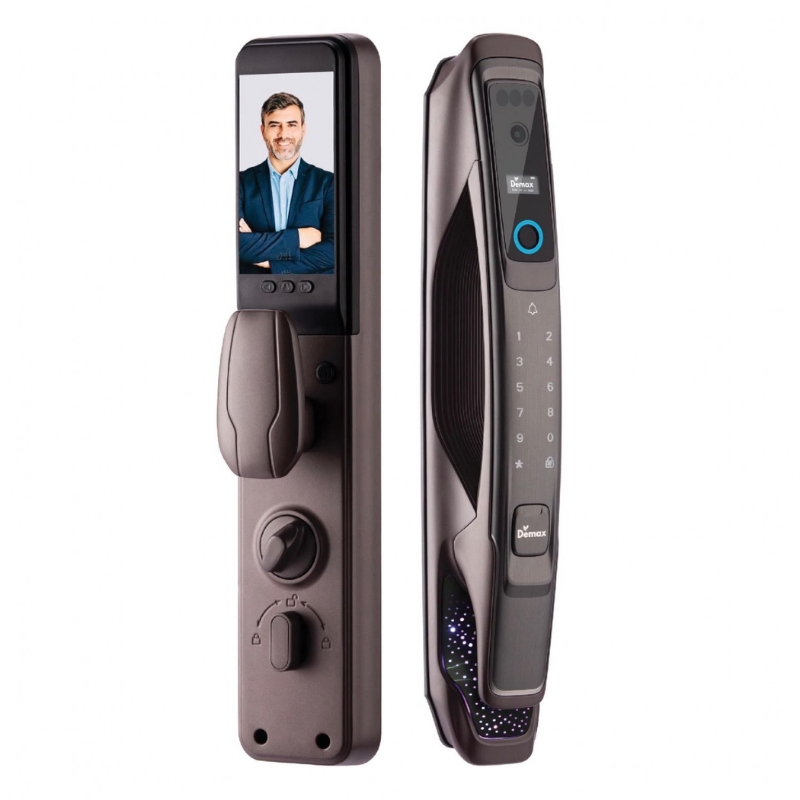 KHÓA THÔNG MINH DEMAX EL968 CB FACE ID 3D MỞ KHÓA TỪ XA