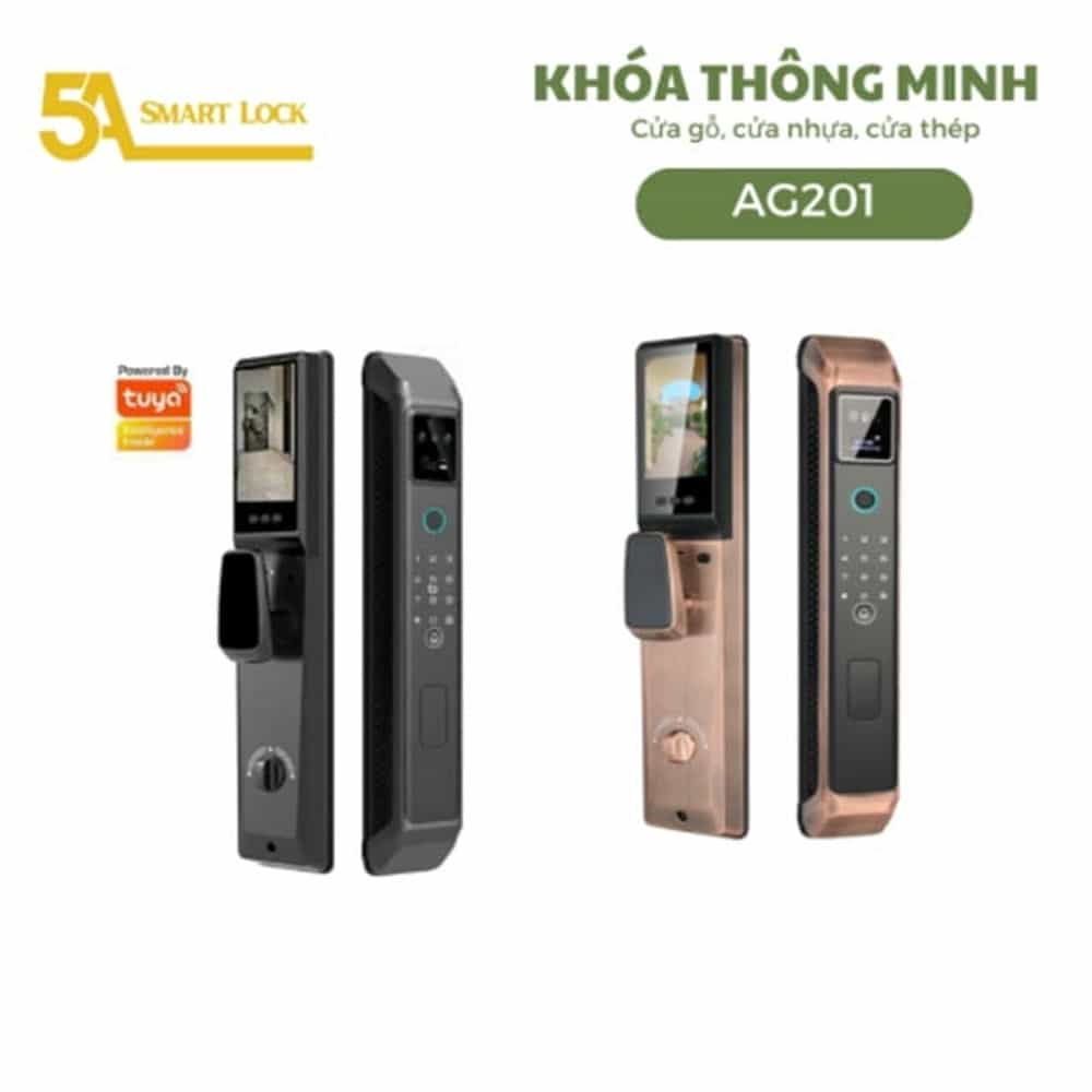 KHÓA VÂN TAY CỬA ĐẠI SẢNH 5A SMARTLOCK AG201