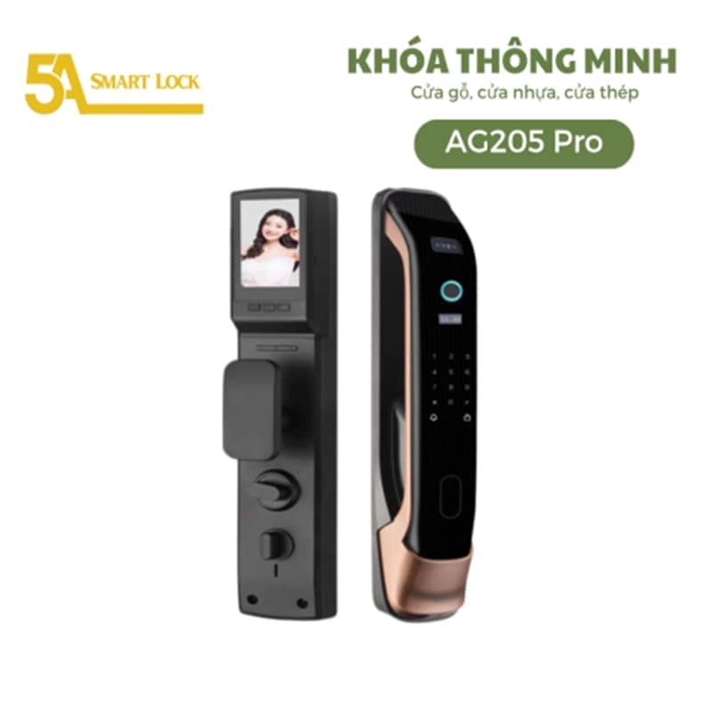 KHÓA VÂN TAY CỬA ĐẠI SẢNH 5A SMARTLOCK AG205 PRO