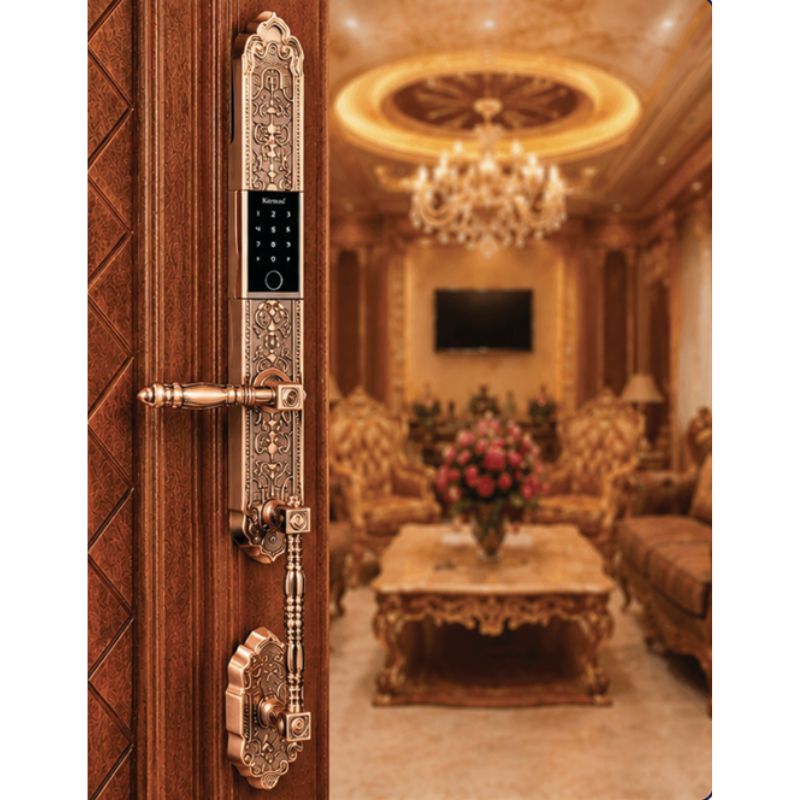 KHÓA VÂN TAY CỬA GỖ, THÉP KORMAN W508