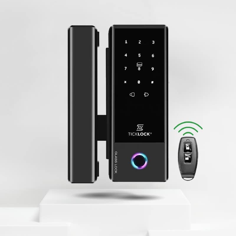 KHÓA VÂN TAY CỬA KÍNH TICKLOCK GL08A
