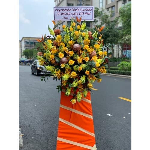 LẲNG HOA CHÚC MỪNG JF JFKCM010 (FREESHIP HCM)