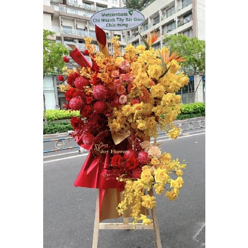 LẲNG HOA CHÚC MỪNG JF JFKCM013 (FREESHIP HCM)