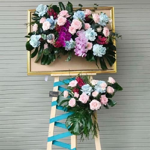 LẲNG HOA CHÚC MỪNG JF JFKCM014 (FREESHIP HCM)