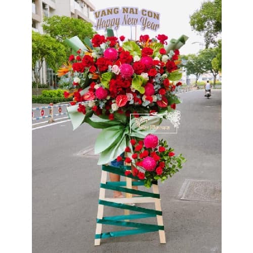 LẲNG HOA CHÚC MỪNG JF JFKCM022 (FREESHIP HCM)