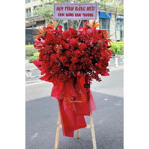 LẲNG HOA CHÚC MỪNG JF JFKCM025 (FREESHIP HCM)