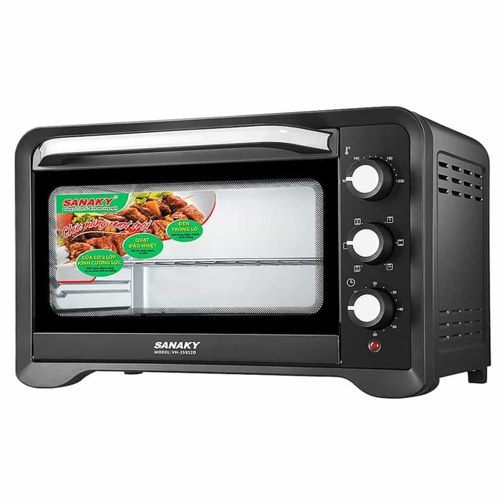 LÒ NƯỚNG THÙNG SANAKY 30 LÍT VH-309S2D (1600W) (REVIEW) (SƠN) (496X388.5X311.5)