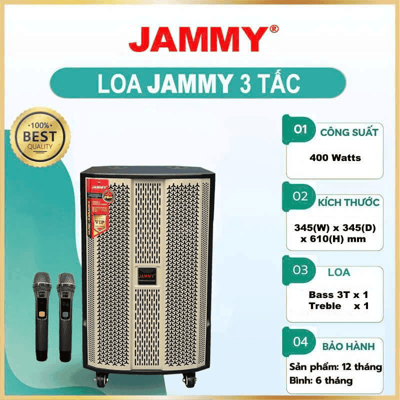LOA KÉO GỖ JAMMY 3 TẤC F3036K