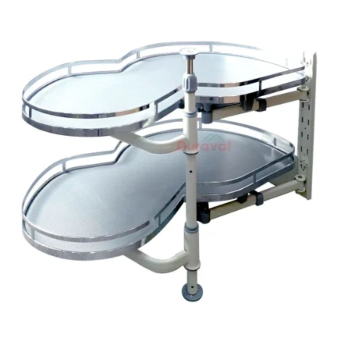 MÂM XOAY GÓC HÌNH LÁ DURAVAL BÊN TRÁI D6292T