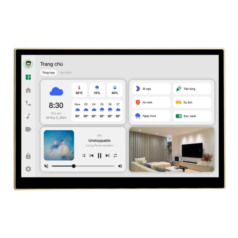 MÀN HÌNH ĐA NHIỆM WALLPAD LUMI LM-WP/2.0 CẢM ỨNG 10.1 INCH IPS
