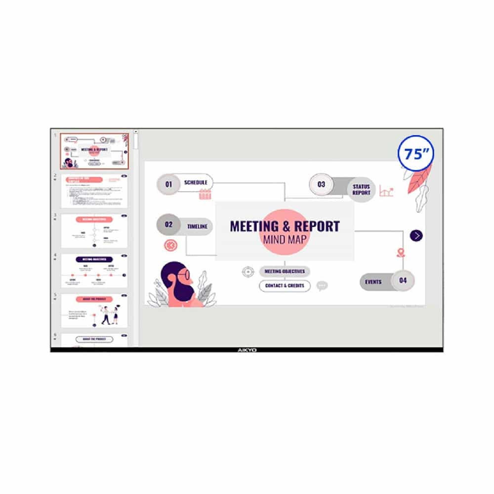 MÀN HÌNH THÔNG MINH AIKYO 75 INCHES ASD-B7525 (4K - CẢM ỨNG 20 ĐIỂM CHẠM)