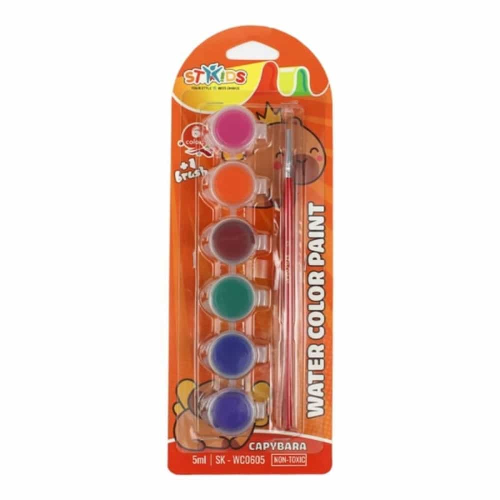 MÀU NƯỚC WATER COLOR PAINT 5ML KÈM CỌ STAKIDS SK-WC0605A