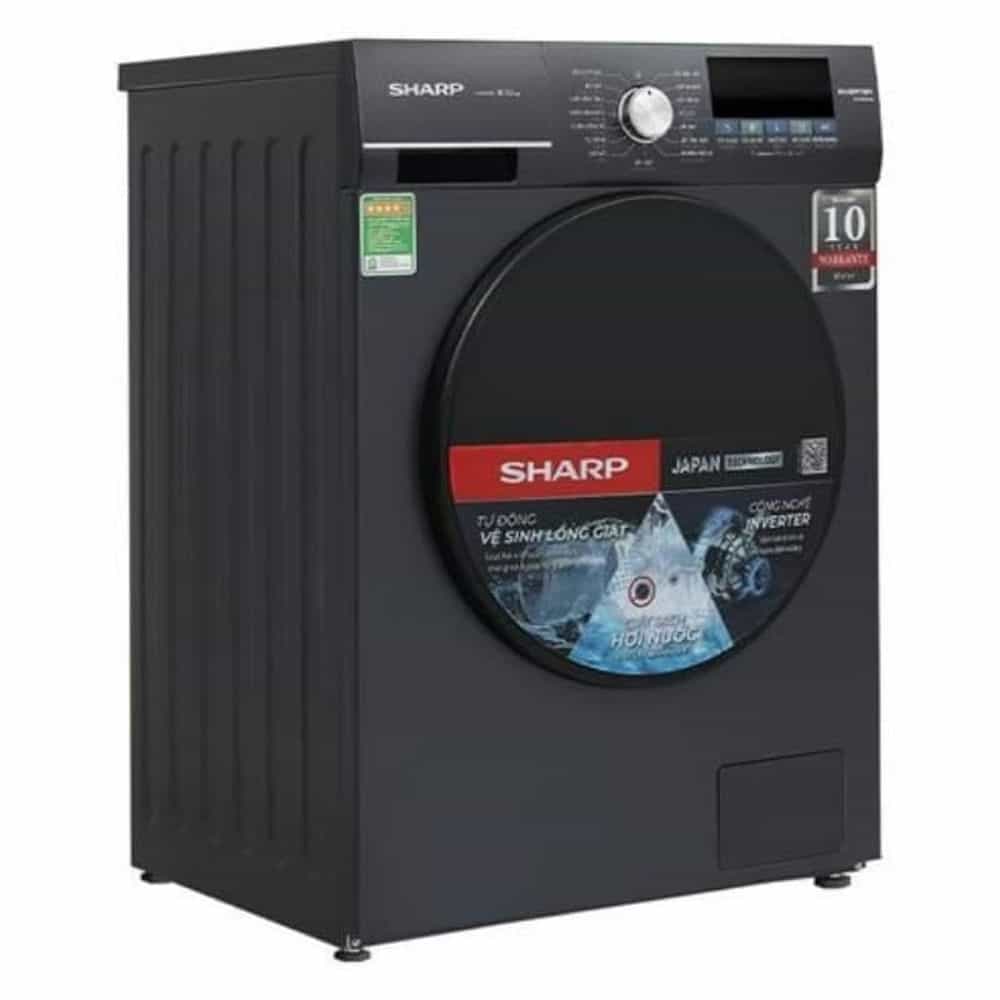 MÁY GIẶT CỬA TRƯỚC INVERTER SHARP 9.0 KG ES-FM90CB-SB