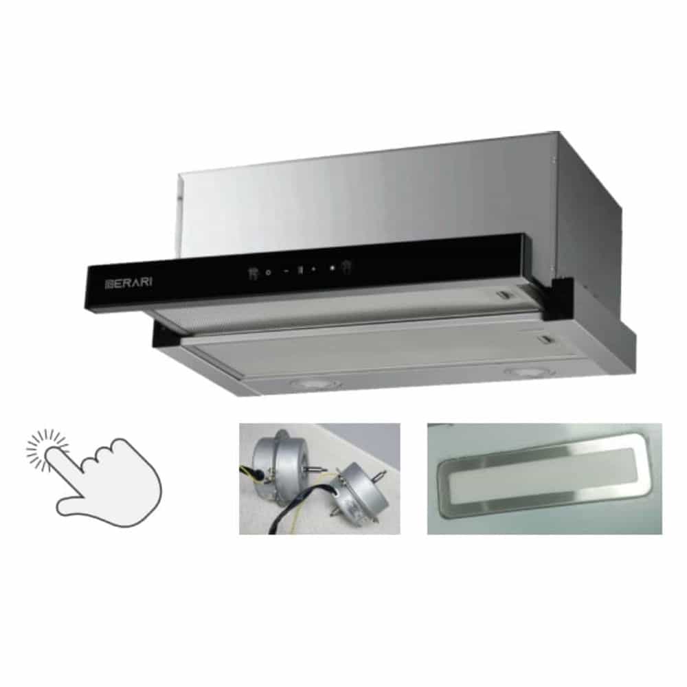 MÁY HÚT MÙI GERARI GHM.012 CẢM ỨNG VẪY TAY 1200M³/H