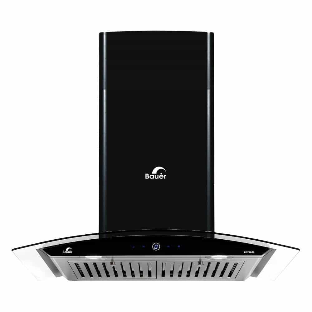 MÁY HÚT KHÓI KHỬ MÙI SMART BAUER KÍNH CONG BC70SBL