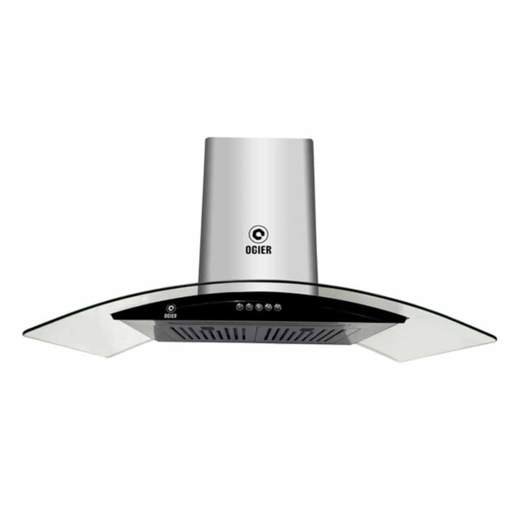 MÁY HÚT MÙI OGIER GLE90B KÍNH CONG CÔNG SUẤT HÚT 1300M3/H