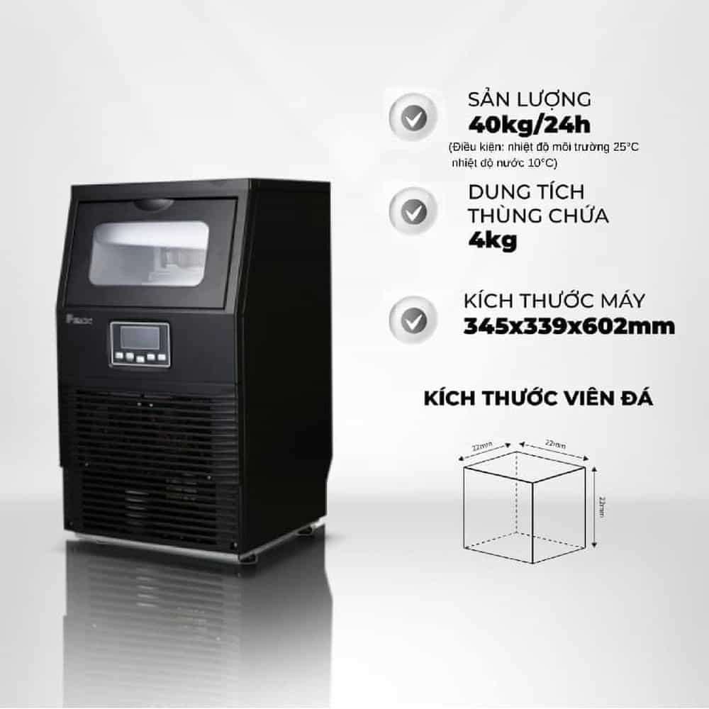 MÁY LÀM ĐÁ VIÊN P-EMIC 30KG/24H PK-30