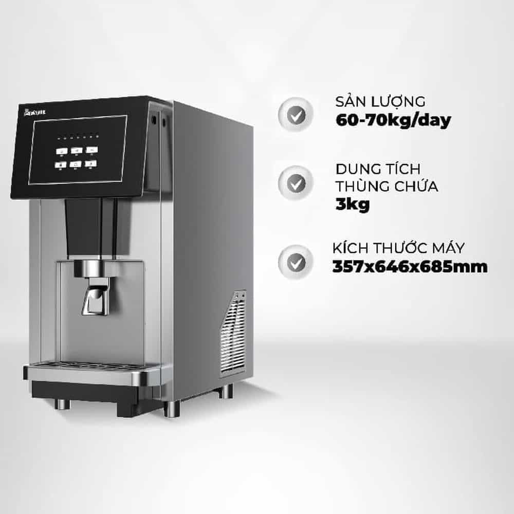 MÁY LÀM ĐÁ VIÊN P-EMIC 60KG/24H PTB-Z03