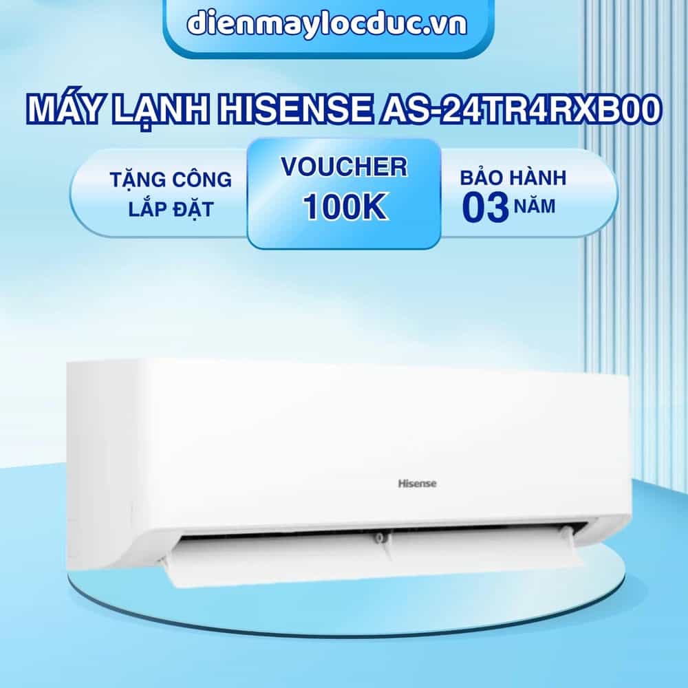 MÁY LẠNH TREO TƯỜNG INVERTER HISENSE 2.5HP AS-24TR4RXB00 (24000BTU)