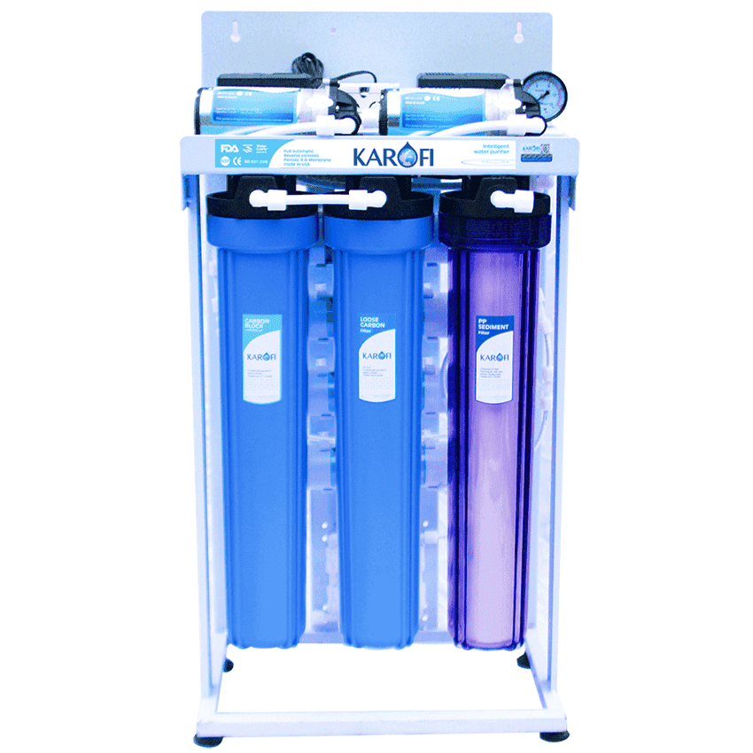 [MIỄN PHÍ LẮP ĐẶT] MÁY LỌC NƯỚC BÁN CÔNG NGHIỆP KAROFI 6 LÕI KT-KB80