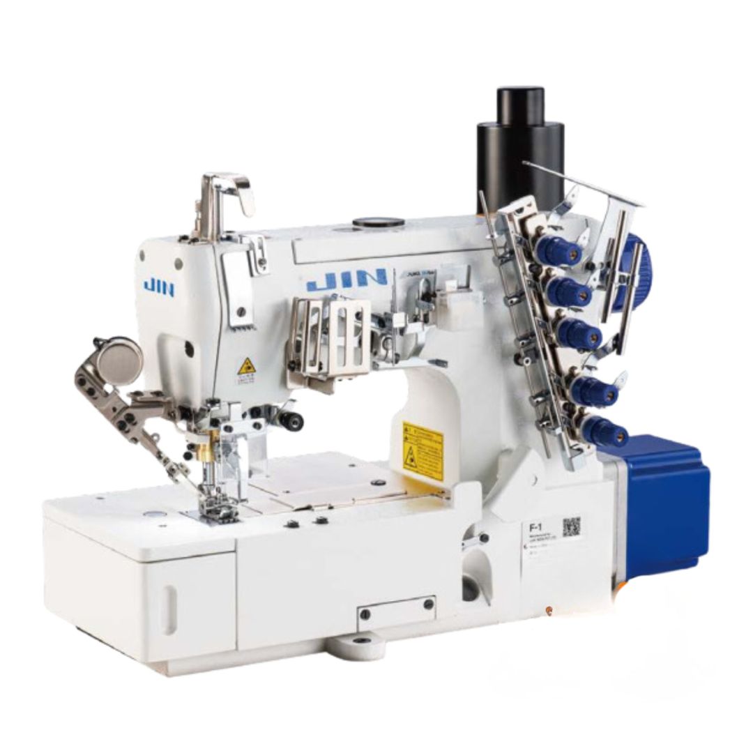 MÁY MAY TRẦN JIN JIN-F1F-U356/SN + JIN JIN + 3 KIM, 5 CHỈ + TỰ ĐỘNG CẮT CHỈ, NÂNG CHÂN VỊT