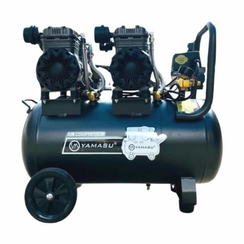 MÁY NÉN KHÍ GIẢM ÂM YAMASU NKS4.0HP-50L – NẠP HƠI SIÊU NHANH, 2 ĐỘNG CƠ