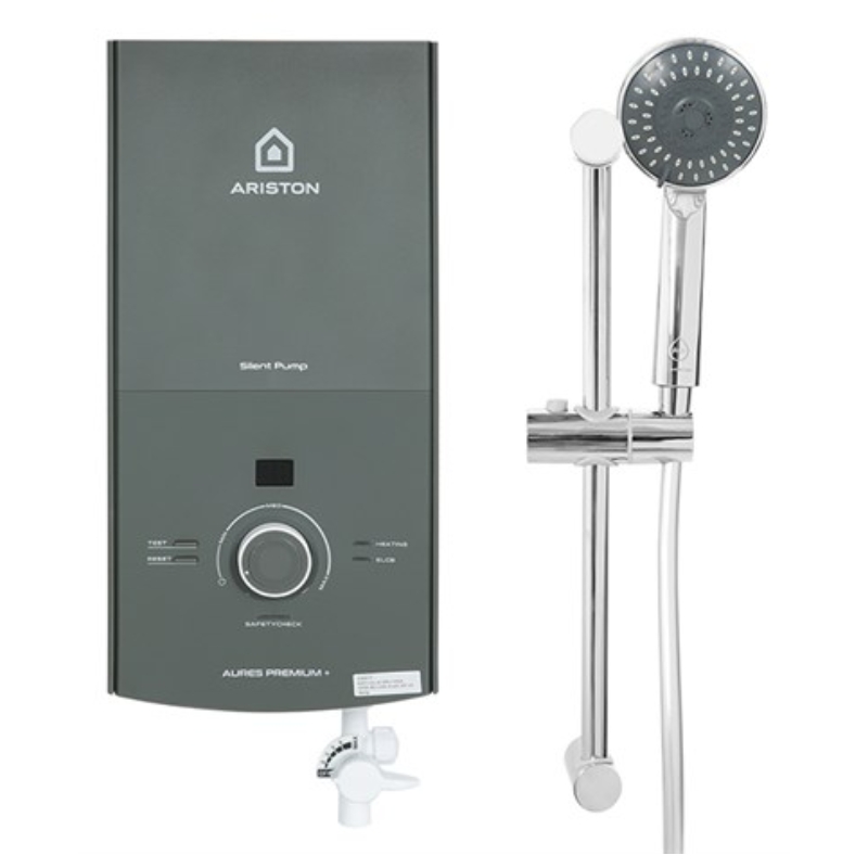 MÁY NƯỚC NÓNG TRỰC TIẾP ARISTON AURES PREMIUM+ 4.5P RS 4500W BƠM TRỢ LỰC