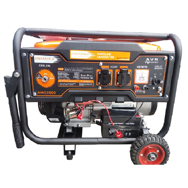 MÁY PHÁT ĐIỆN CHẠY XĂNG 3KW AMAXGOLD AMG3800 – 7.5HP, 220V