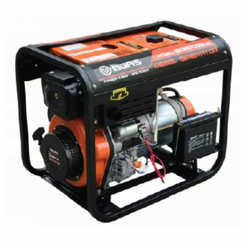 MÁY PHÁT ĐIỆN DIESEL BGAS BGA7000DE 5.5KW ĐỀ ĐIỆN