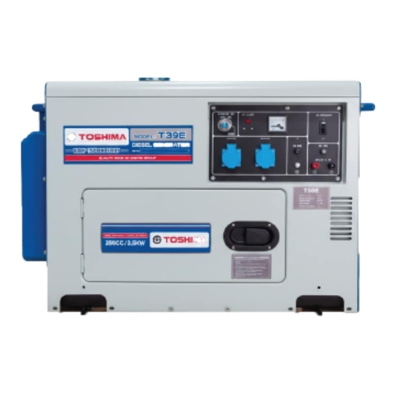 MÁY PHÁT ĐIỆN DIESEL TOSHIMA T39E 3.5KW ĐỀ ĐIỆN