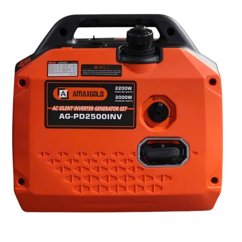 MÁY PHÁT ĐIỆN XĂNG INVERTER AMAXGOLD AG-PD2500 2KW – 4 THÌ, TIẾT KIỆM NHIÊN LIỆU