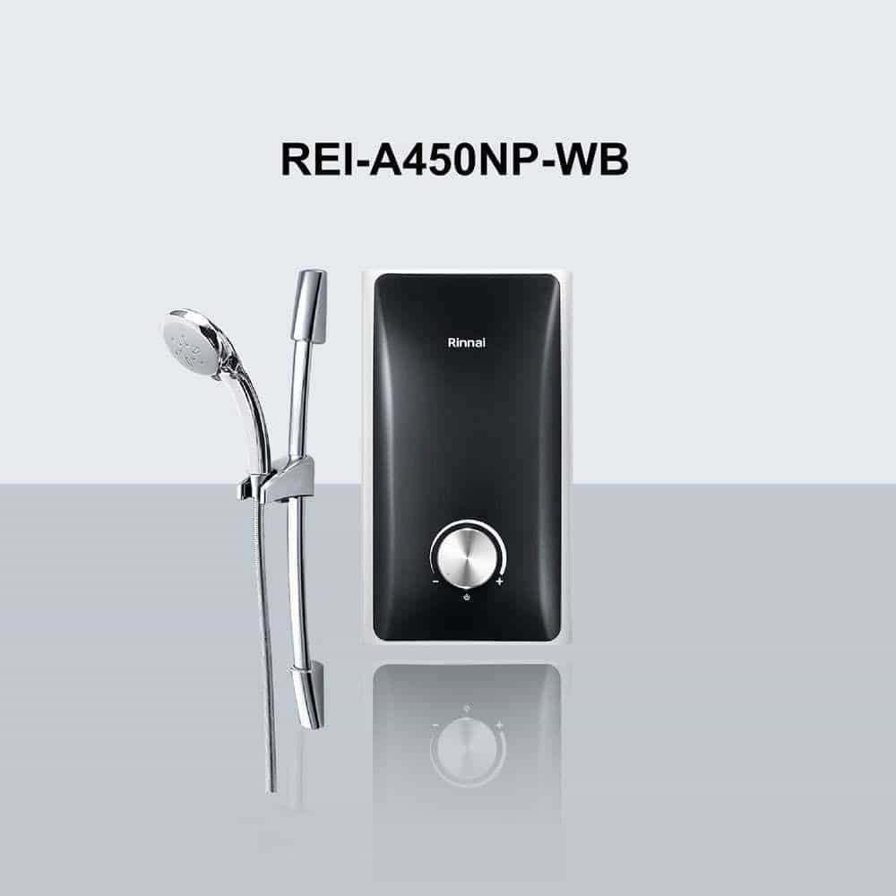 MÁY TẮM NÓNG TRỰC TIẾP RINNAI REI-A450NP-WB (KHÔNG BƠM TRỢ LỰC)