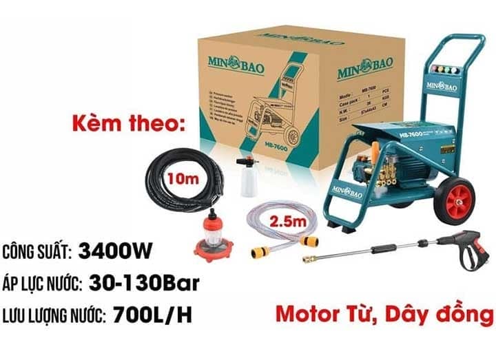 MÁY XỊT RỬA (CHỈNH ÁP) MINBAO MB-7600(R)